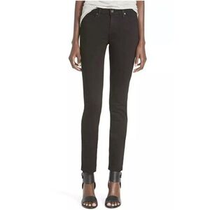 AG Adriano Goldschmied The Stilt Cigarette Leg in Super Black Size 32